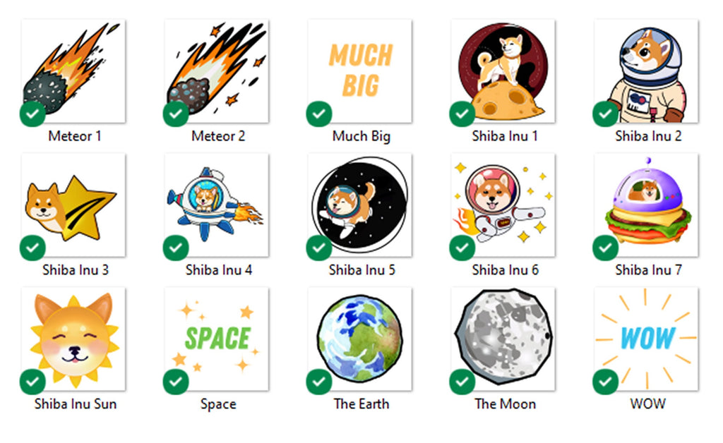 Doge Clipart: Shiba Inu in Space - PNG & SVG (Digital Download)