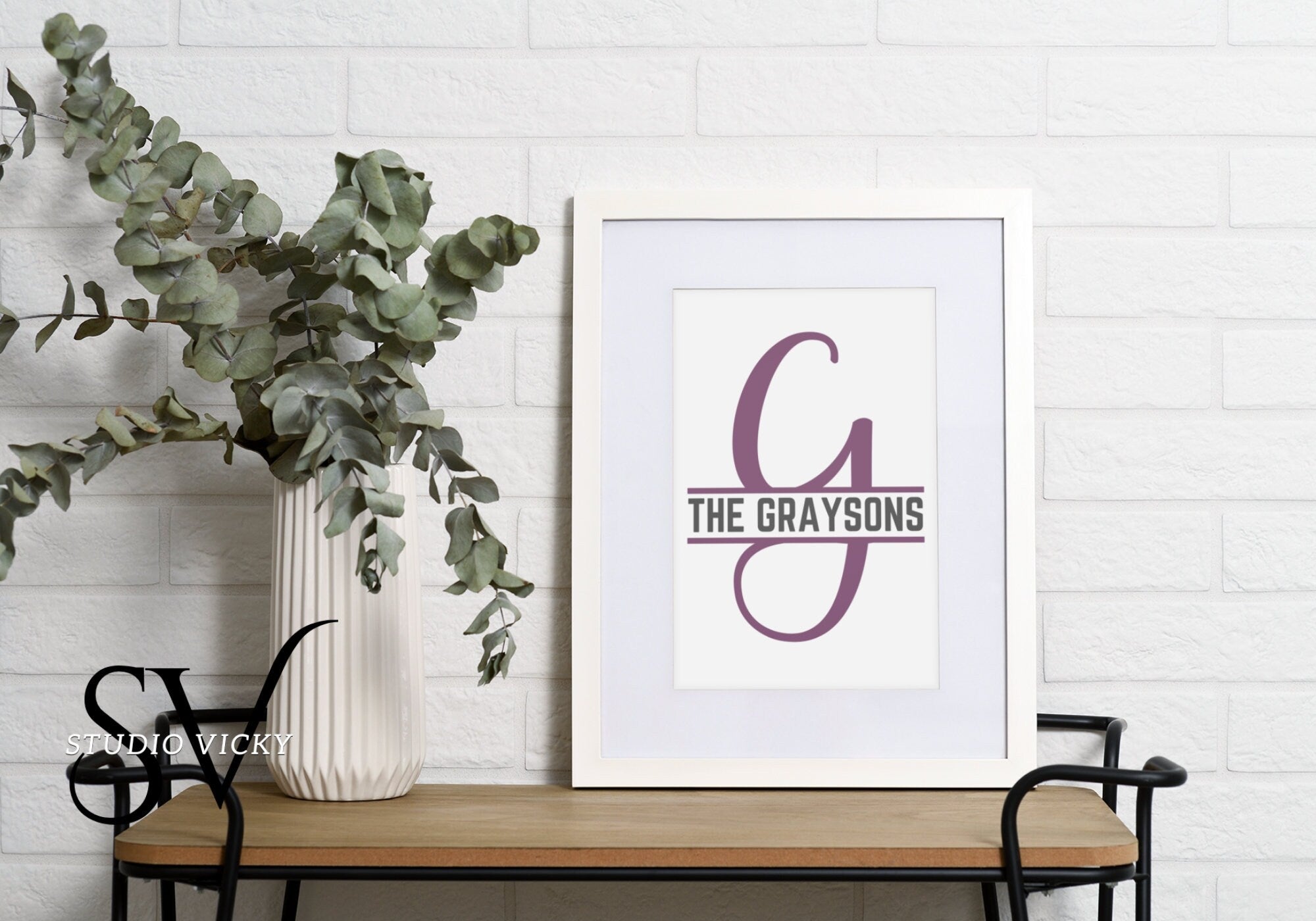 Split Letter Monogram Alphabet: 28 PNG, JPG, & PDF Designs (Digital Download)