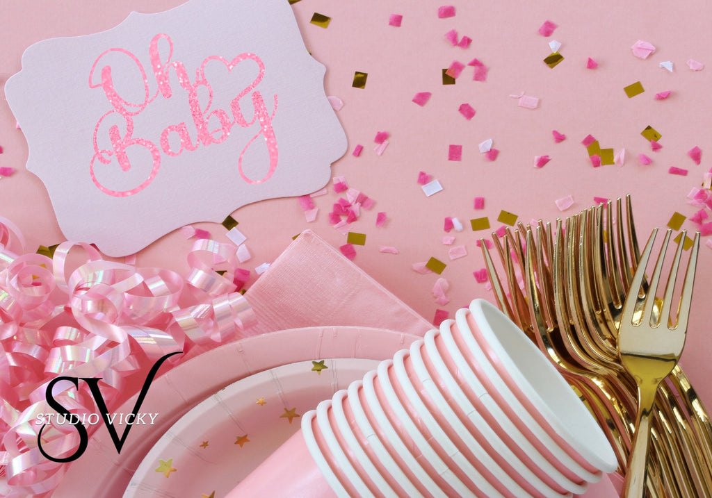 Oh Baby PNG Clipart: Baby Shower Design (Digital Download)