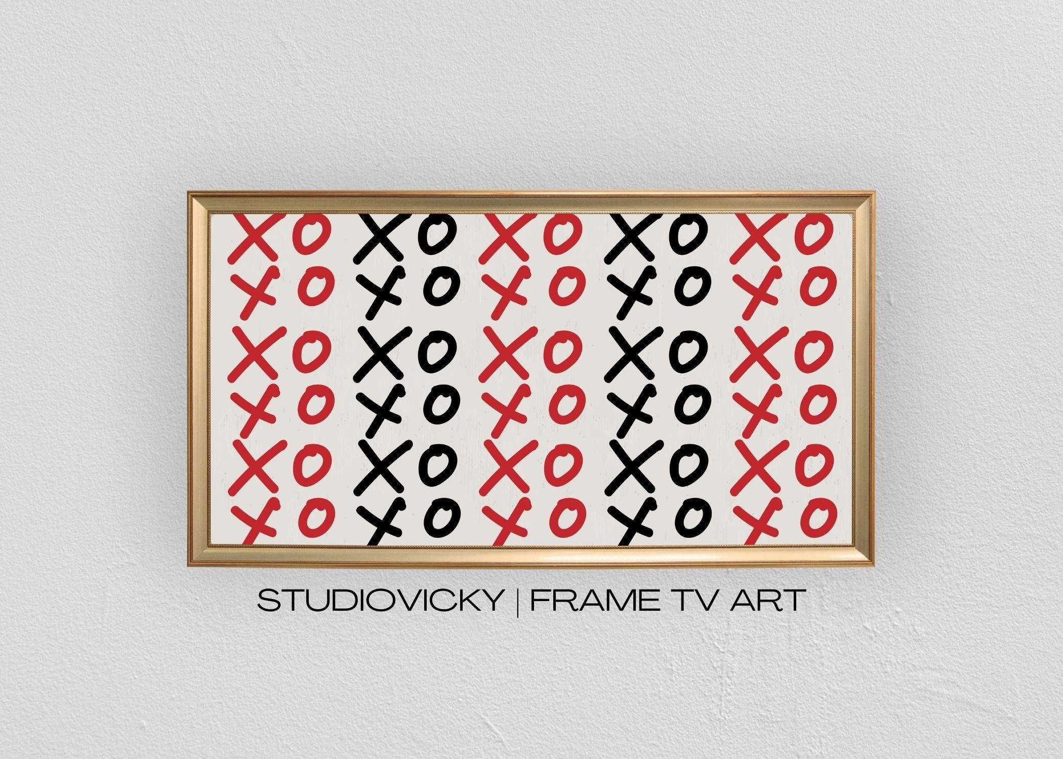Valentine Hearts Frame TV Art: Romantic Watercolor Set (Digital Download)