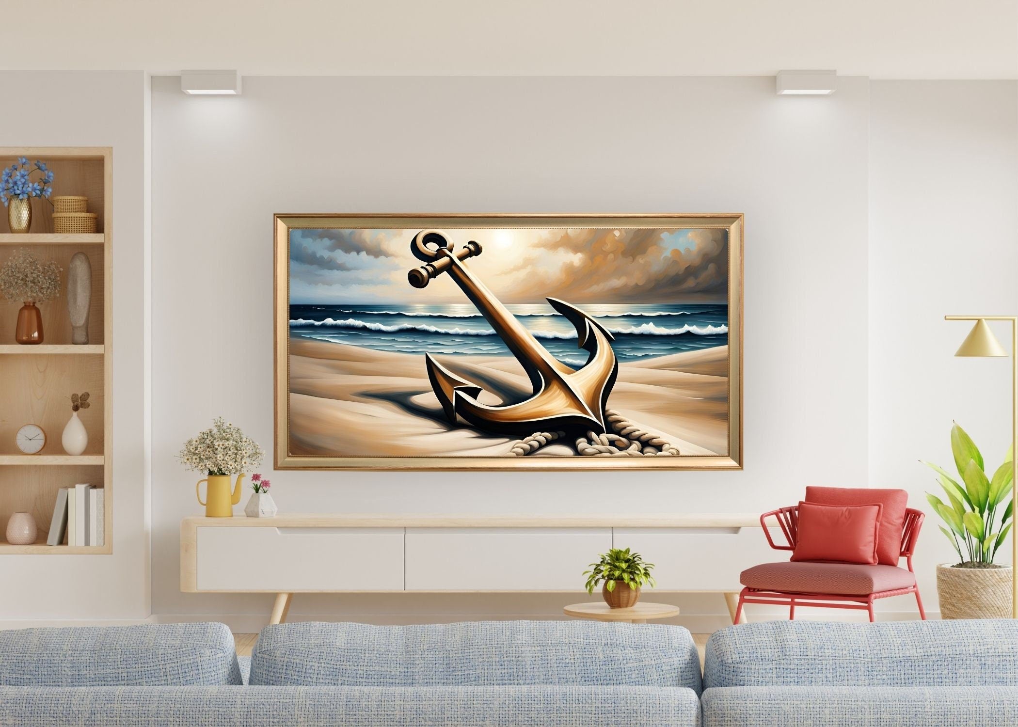 Coastal Seascape Art Set: 4K Frame TV Art, Desktop Wallpaper (Digital Download)