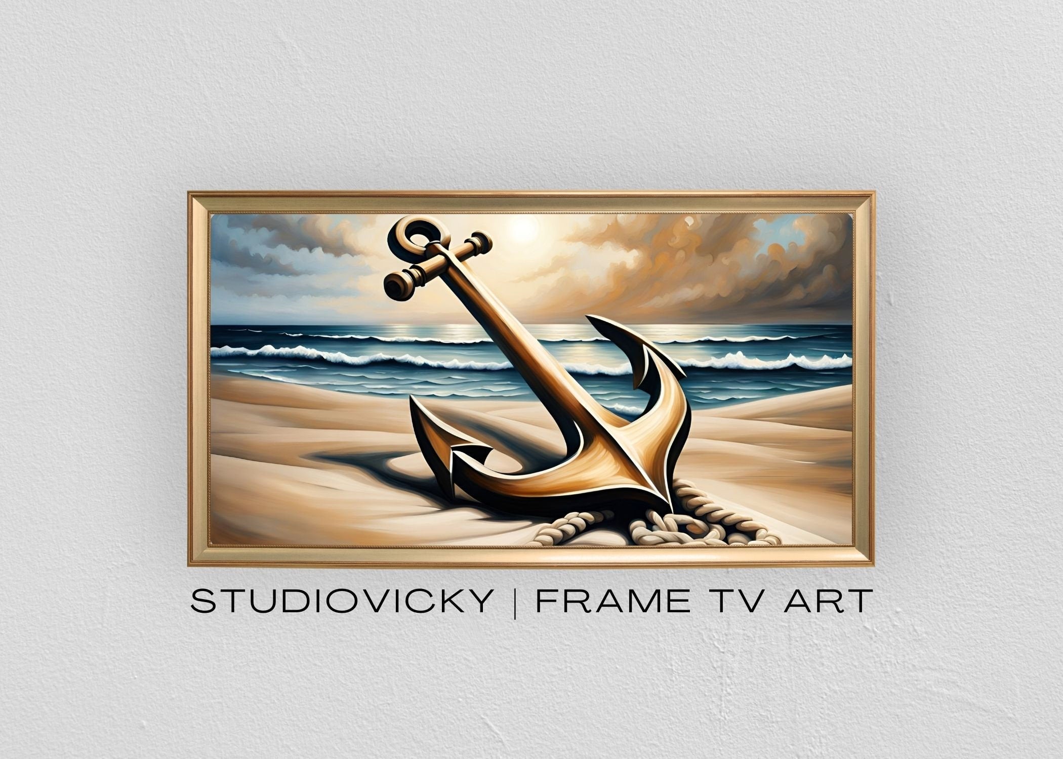 Coastal Seascape Art Set: 4K Frame TV Art, Desktop Wallpaper (Digital Download)