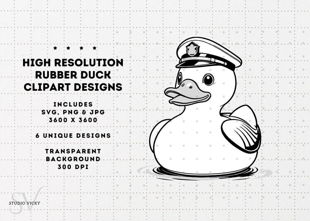 Rubber Duck Clipart Bundle: Cruise Ducks SVG, PNG, JPG (Digital Download)
