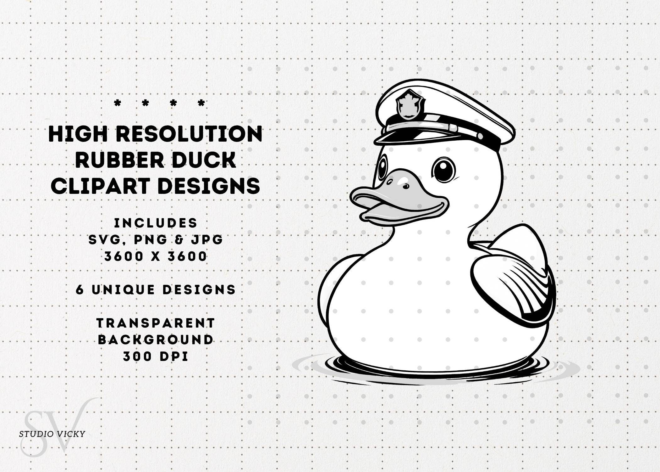 Rubber Duck Clipart Bundle: Cruise Ducks SVG, PNG, JPG (Digital Download)