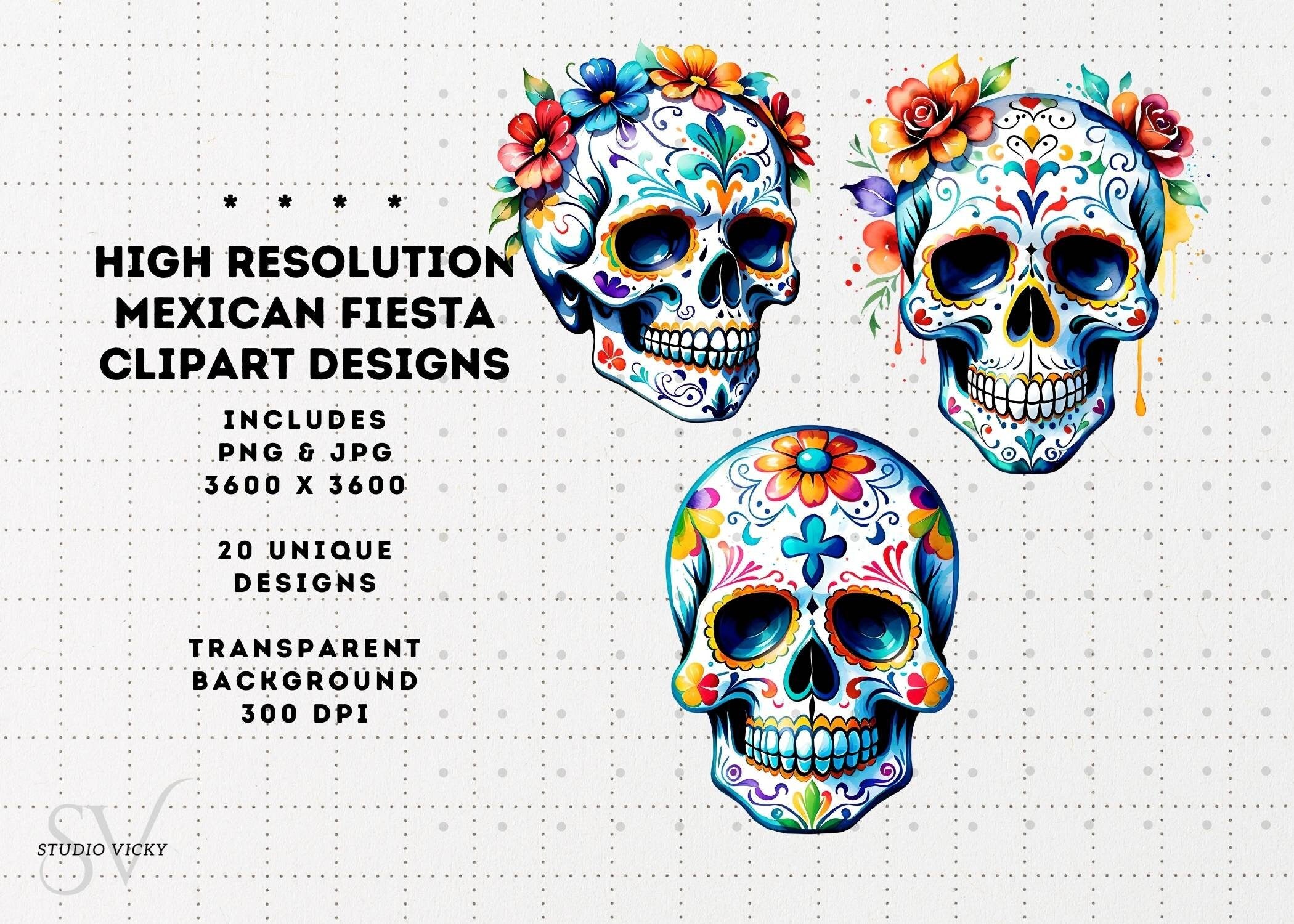Cinco De Mayo Clipart: Mexican Fiesta Graphics (PNG & JPG)