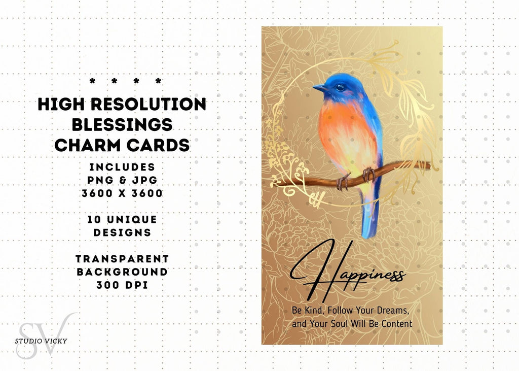Protection Blessing Cards: Luck, Success, New Baby (SVG, PNG, JPG)