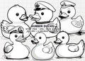 Rubber Duck Clipart Bundle: Cruise Ducks SVG, PNG, JPG (Digital Download)