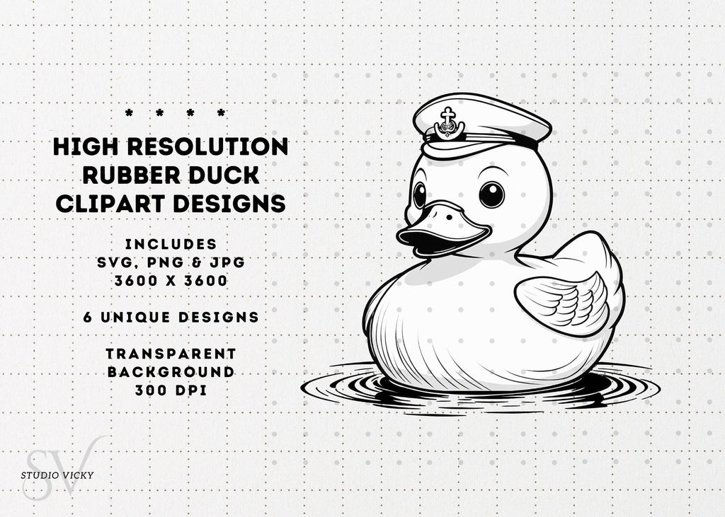 Rubber Duck Clipart Bundle: Cruise Ducks SVG, PNG, JPG (Digital Download)