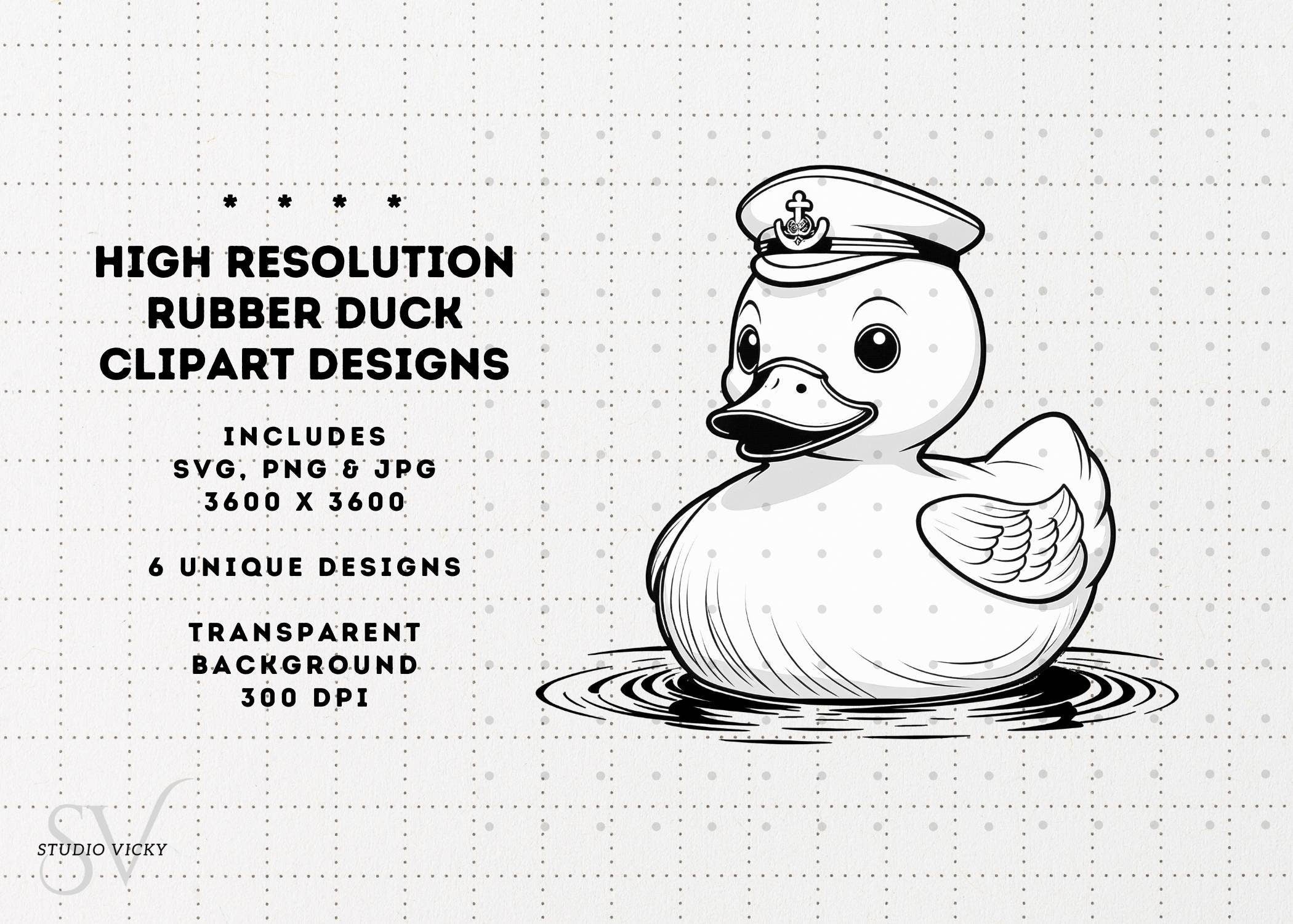 Rubber Duck Clipart Bundle: Cruise Ducks SVG, PNG, JPG (Digital Download)