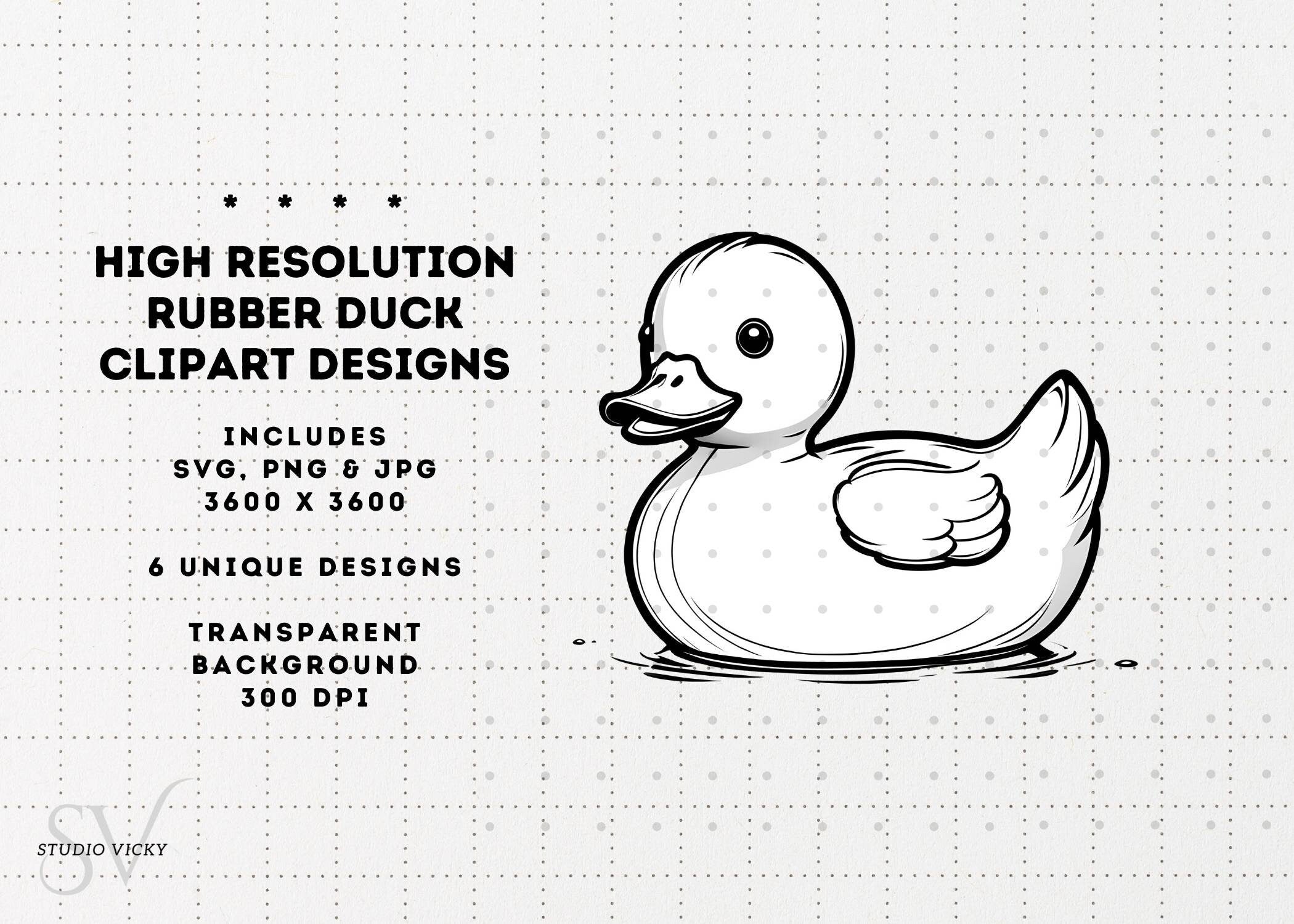 Rubber Duck Clipart Bundle: Cruise Ducks SVG, PNG, JPG (Digital Download)