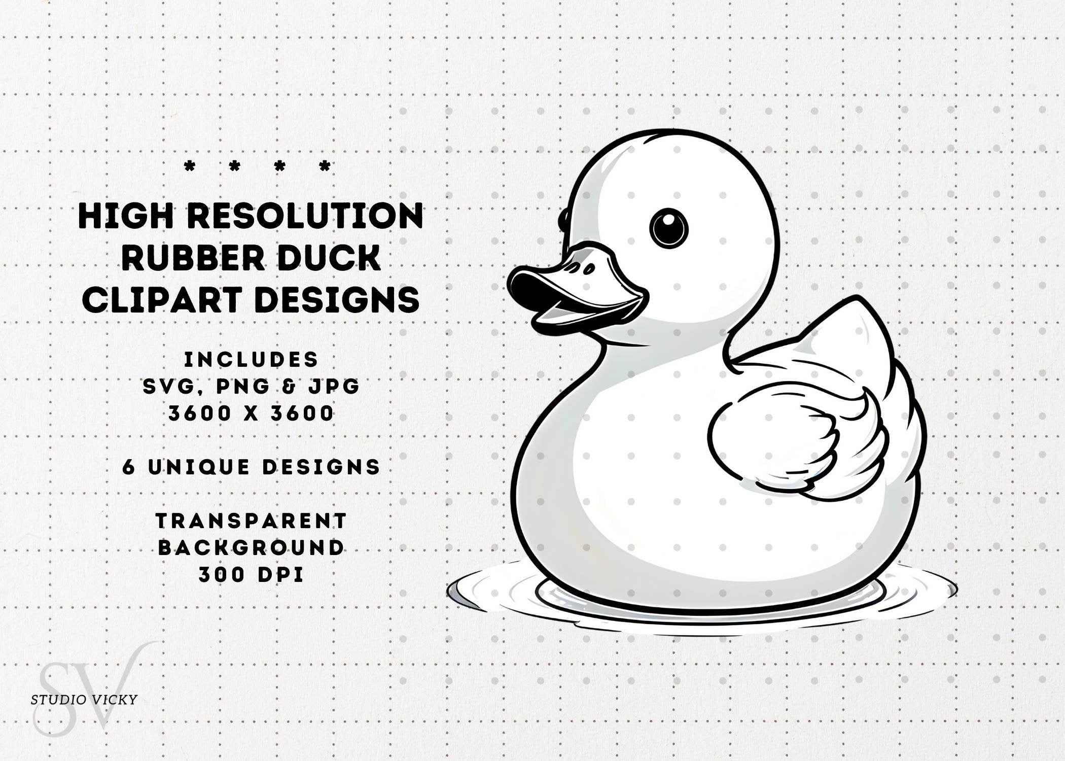 Rubber Duck Clipart Bundle: Cruise Ducks SVG, PNG, JPG (Digital Download)