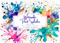 Watercolor Splash Clipart: Colorful Ink Splatter PNG, JPG (Instant Download)