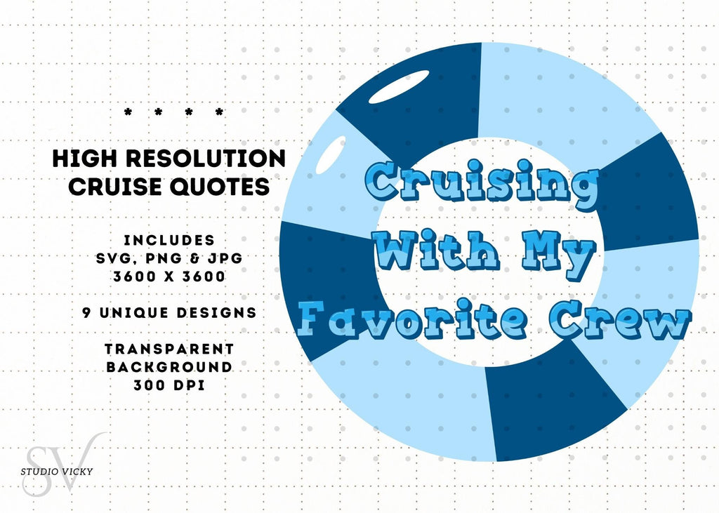 Cruise Quote Clipart: Family Vacation Designs (PNG SVG)