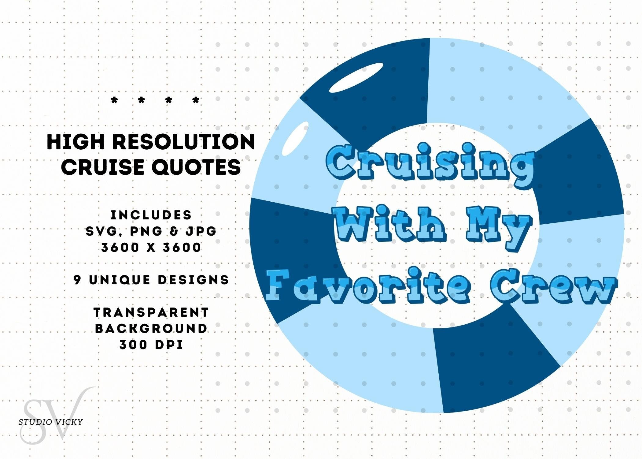 Cruise Quote Clipart: Family Vacation Designs (PNG SVG)