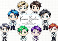 Kawaii Butler Clipart: Anime Host Guy PNG (Digital Download)