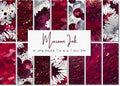 Maroon Watercolor Digital Paper: Seamless Dot Textures (JPEG)
