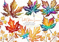 Glitter Fall Leaves Clipart Bundle: Autumn SVG, PNG, JPEG (3600x3600)