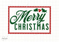 Merry Christmas PNG Design: Holiday Clipart (Digital Download)