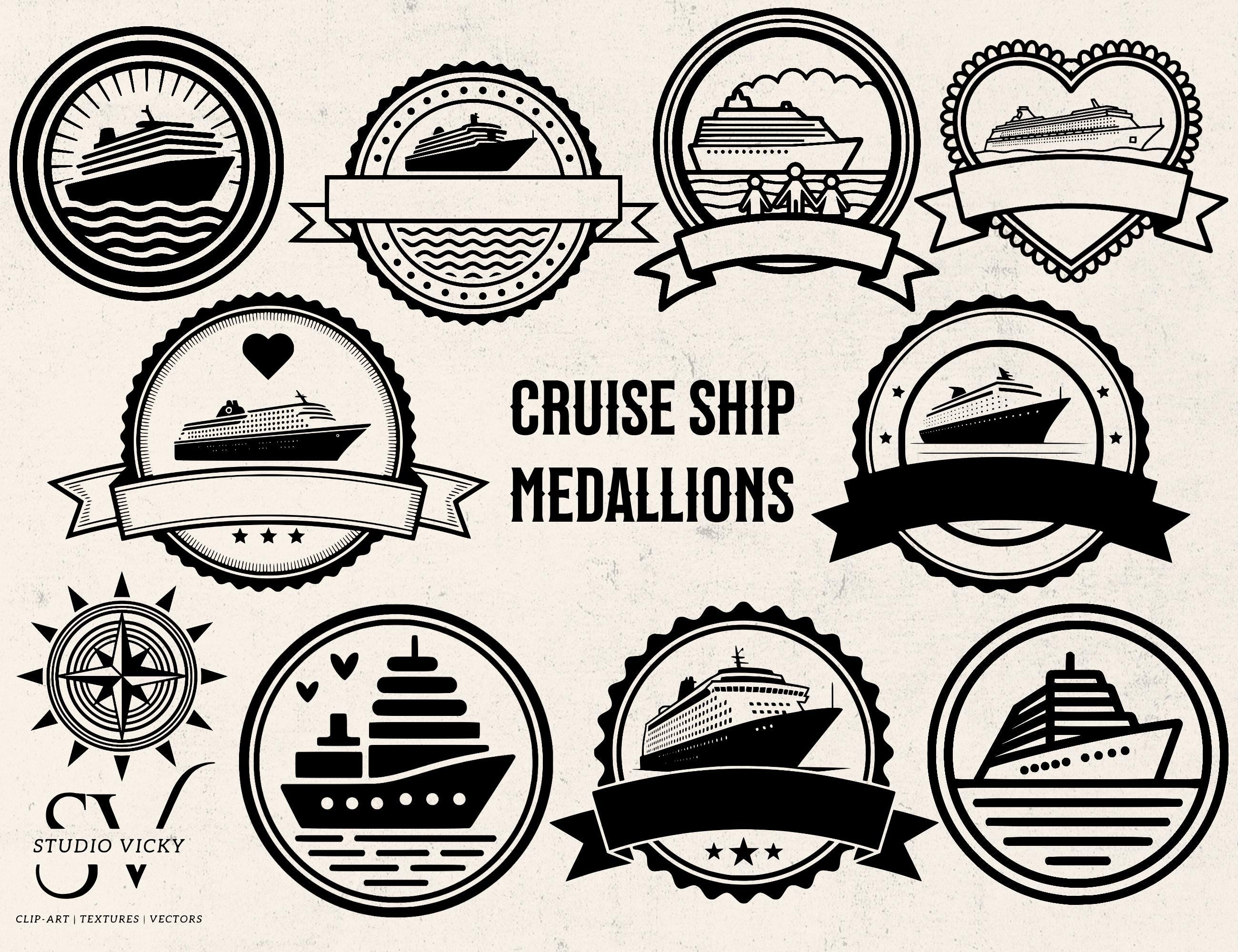 Family Cruise Decoration Clipart: Magnet, Sticker & Tshirt Designs (SVG, PNG)