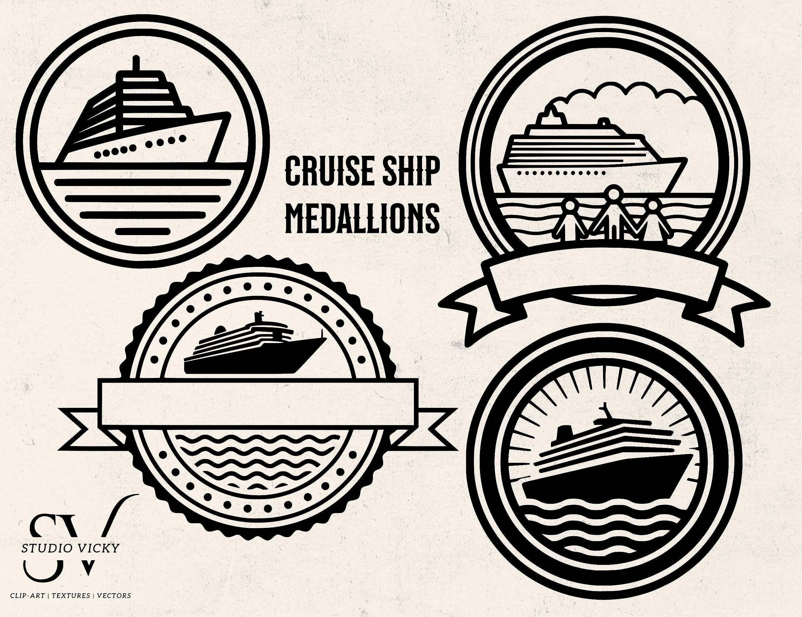 Family Cruise Decoration Clipart: Magnet, Sticker & Tshirt Designs (SVG, PNG)