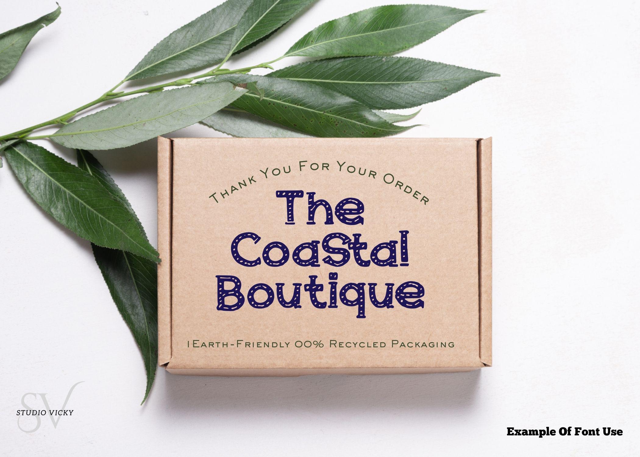 Nautical Ties Font Bundle: Coastal Decorative Font (OTF, TTF)