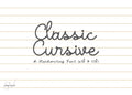 Classic Cursive Font, Handwriting Script (OTF & TTF)