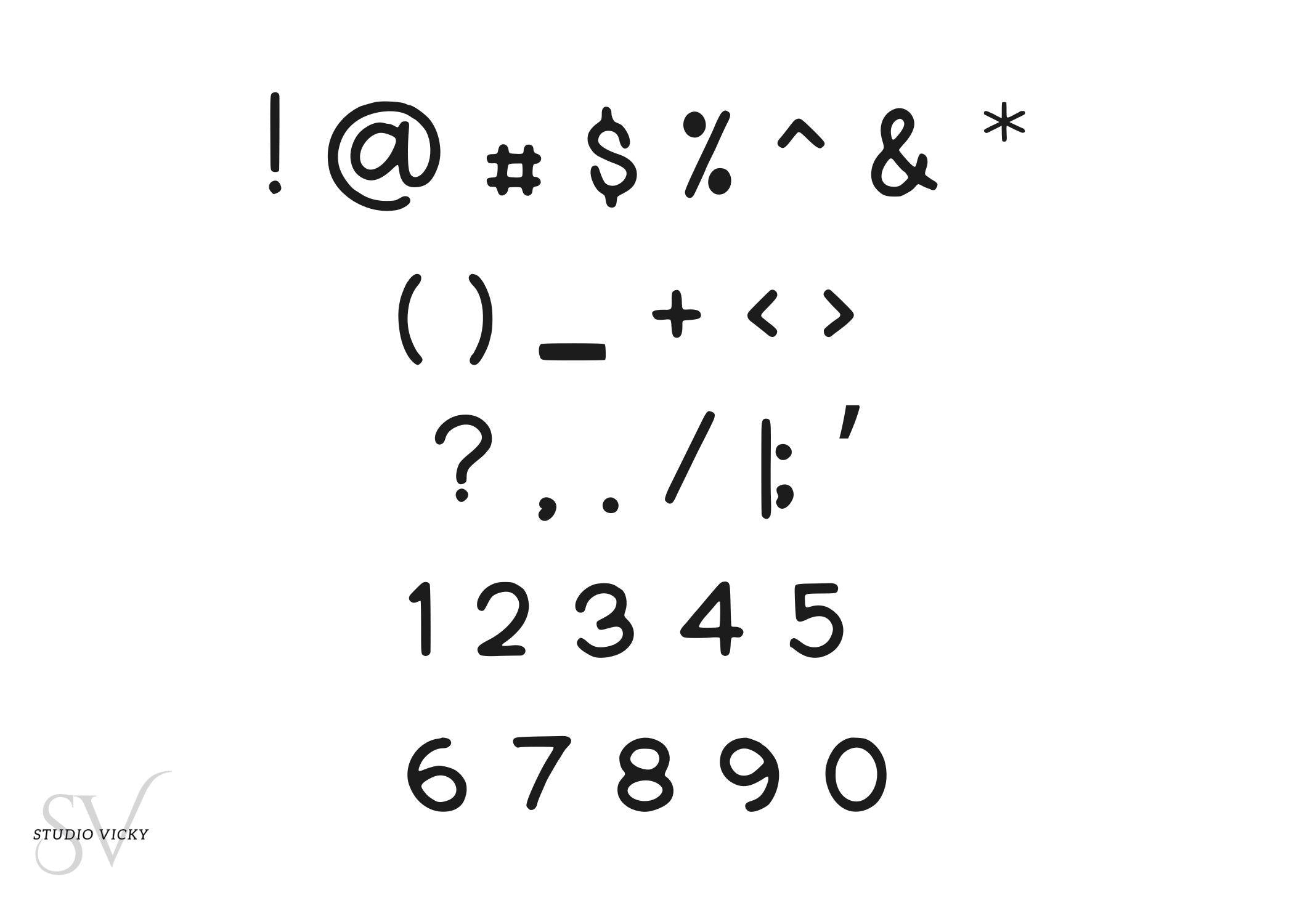 Vintage Scrapbook Font: Decorative Bubble Letter Font (OTF, TTF)