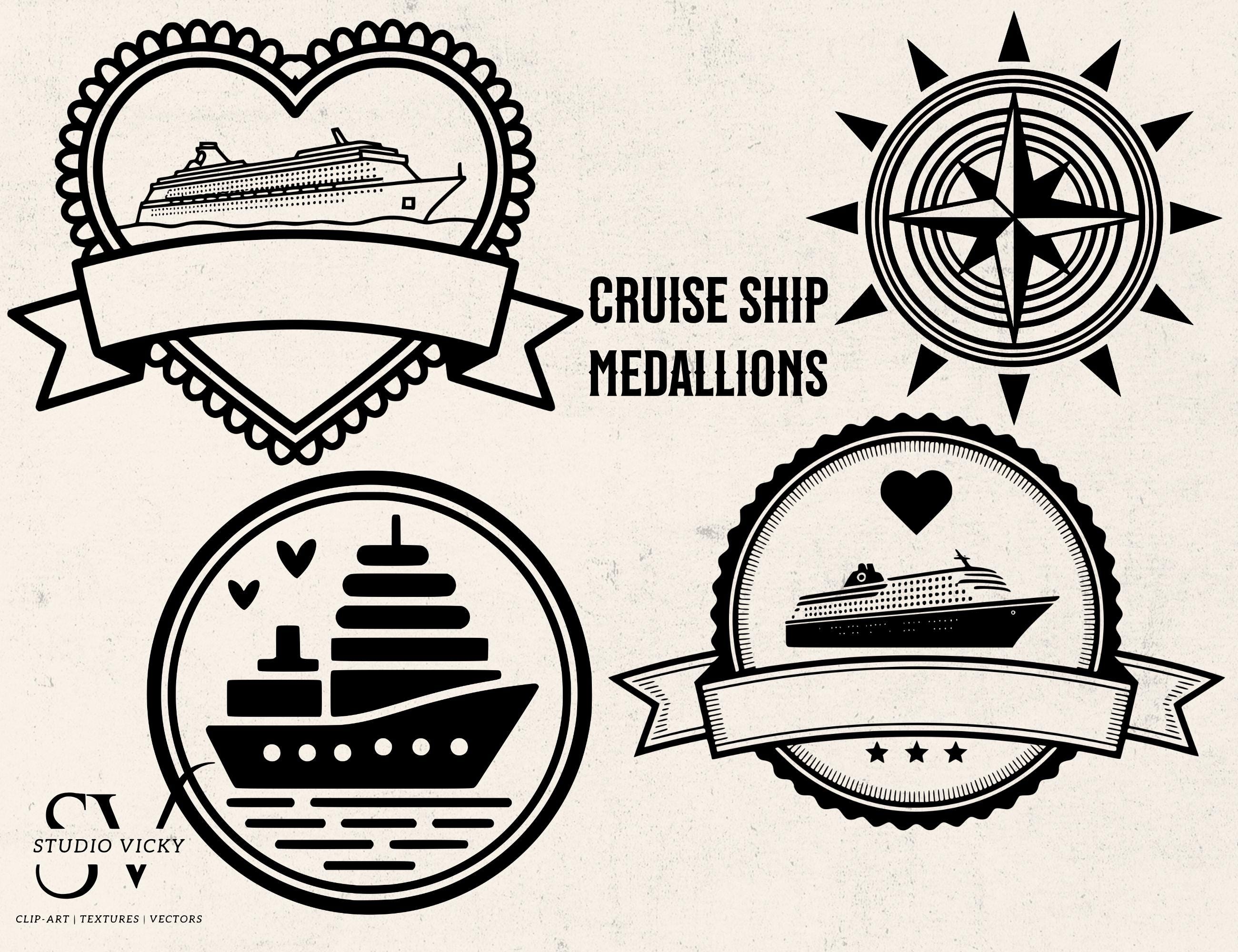 Family Cruise Decoration Clipart: Magnet, Sticker & Tshirt Designs (SVG, PNG)