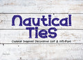 Nautical Ties Font Bundle: Coastal Decorative Font (OTF, TTF)