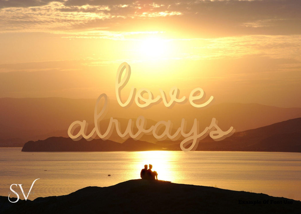 Classic Cursive Font, Handwriting Script (OTF & TTF)