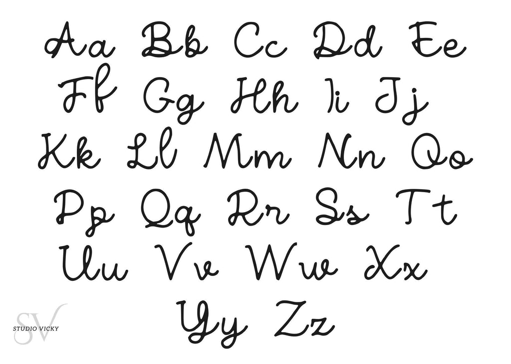 Classic Cursive Font, Handwriting Script (OTF & TTF)