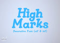 High Marks Font: Bubble Decorative Font (OTF & TTF)