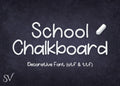 School Chalkboard Font, Decorative Bubble Style (OTF & TTF)
