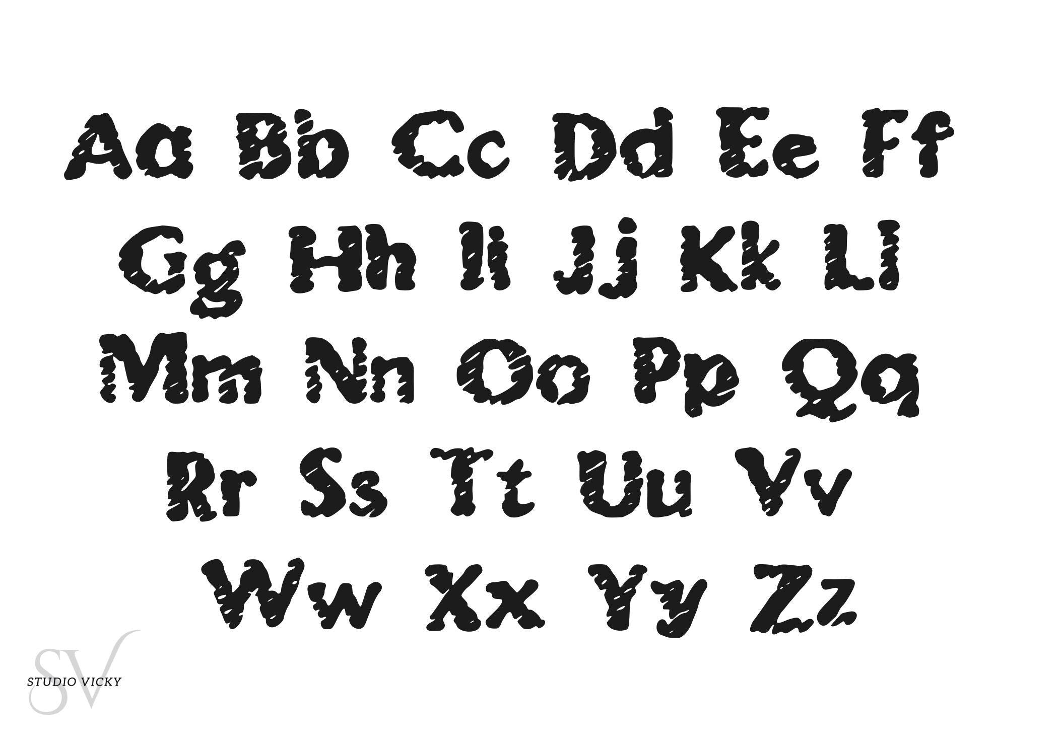 Weathered Distressed Font: Textured Decorative Font (OTF & TTF)