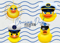 Cruise Duck Clipart (png, svg, jpg, pdf Bundle)