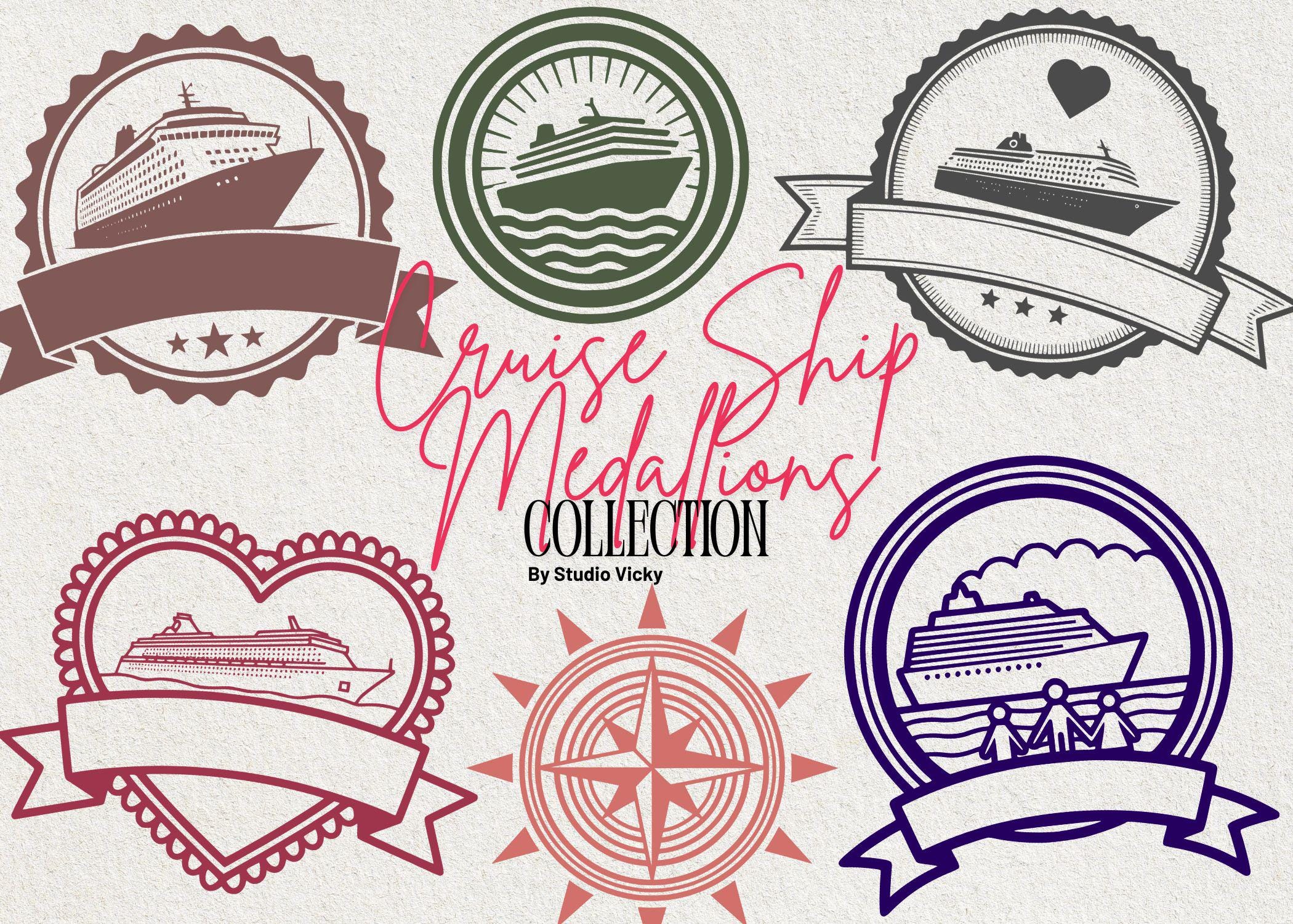 Family Cruise Decoration Clipart: Magnet, Sticker & Tshirt Designs (SVG, PNG)