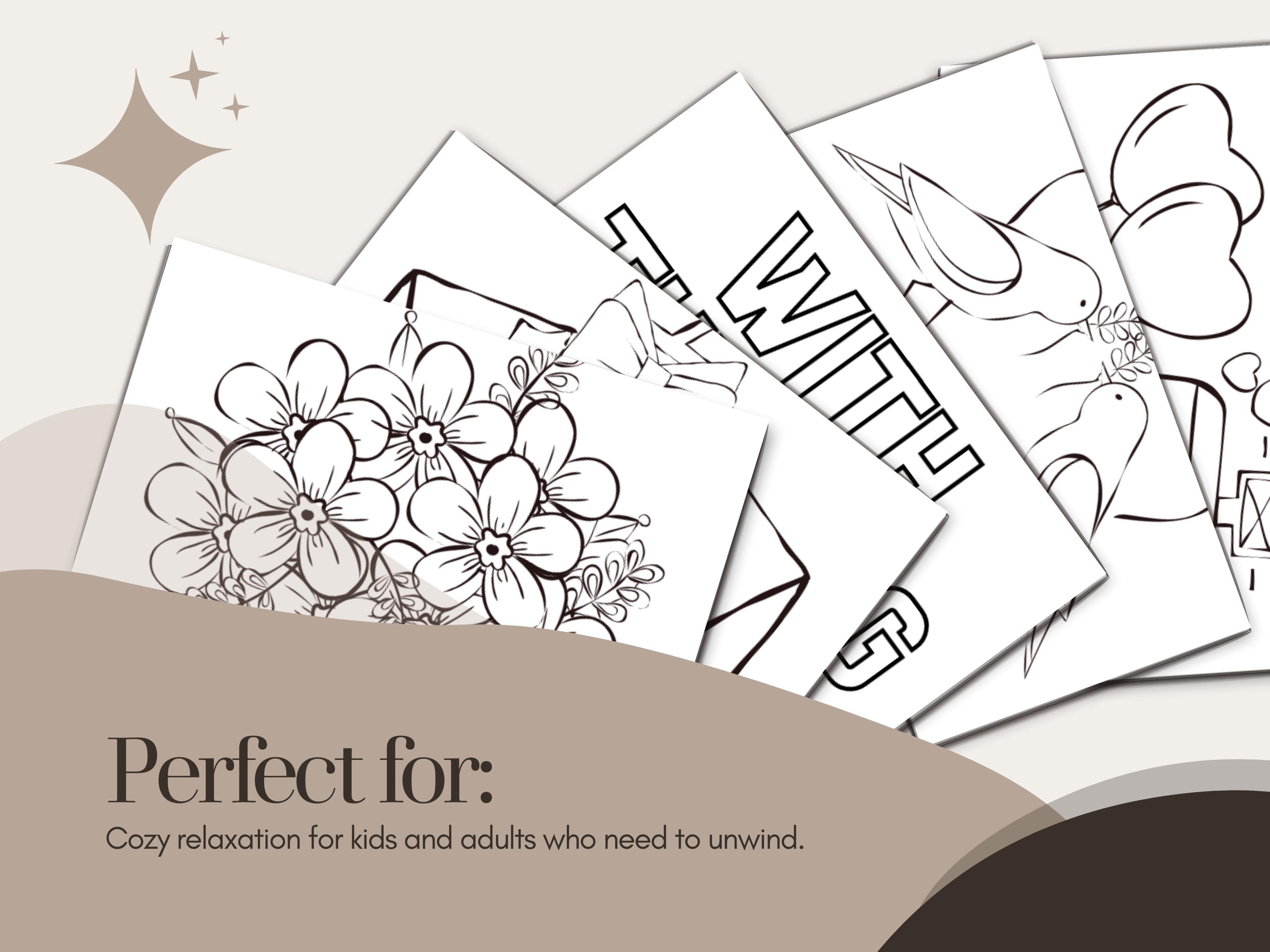 Wedding Coloring Pages for Kids: Bridal Shower Activity (PDF Download)