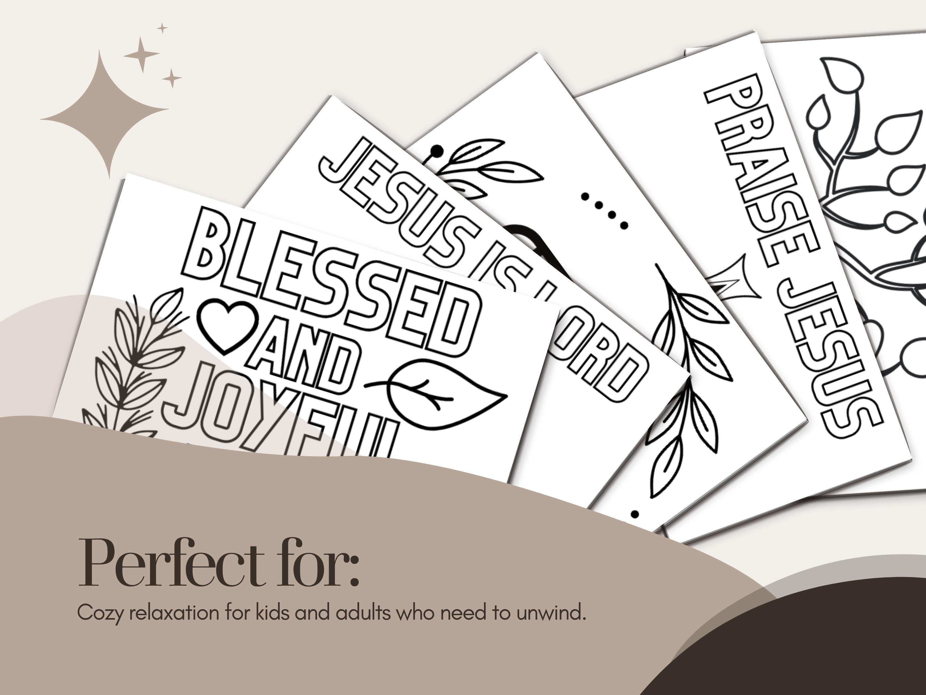 Fall Religious Coloring Pages: Sunday School Activity (PDF)