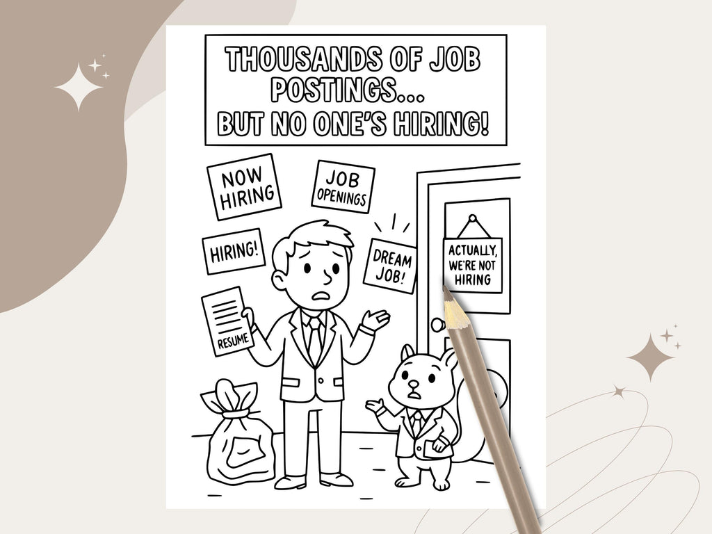 First World Problems Coloring Book: Adult & Kids Printable PDF (Bonus Drawing Included)
