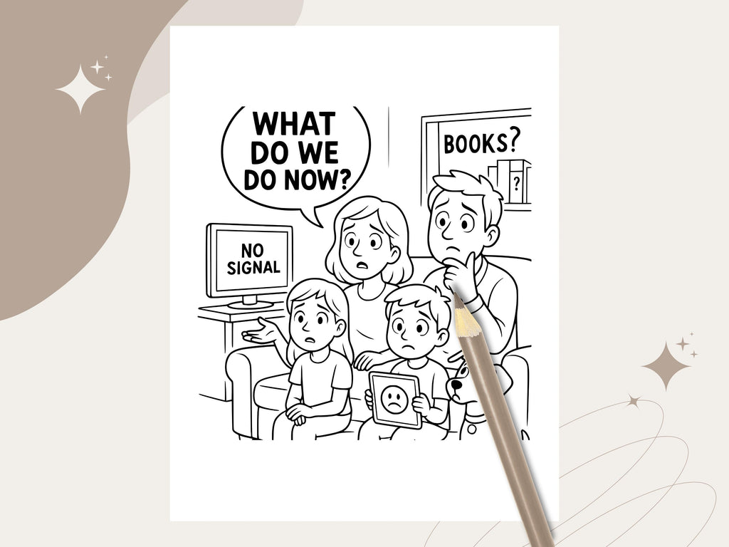 First World Problems Coloring Book: Adult & Kids Printable PDF (Bonus Drawing Included)
