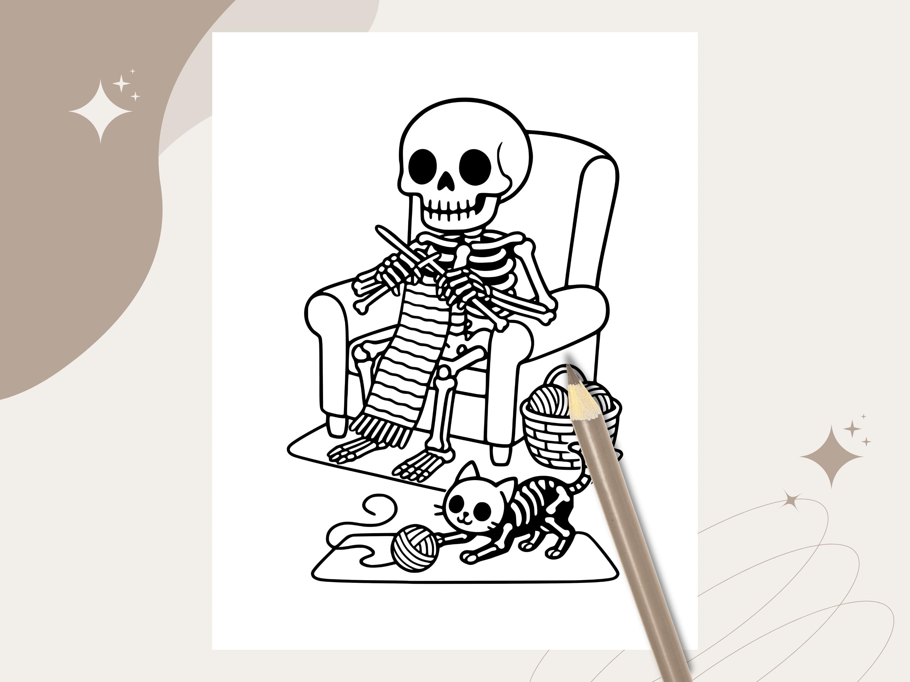 Spooky Cuties Coloring Pages: Cozy Halloween Kawaii Art (PDF Download)