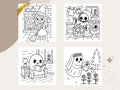 Spooky Cuties Coloring Book: Cozy Halloween Kawaii Pages (PDF Download)