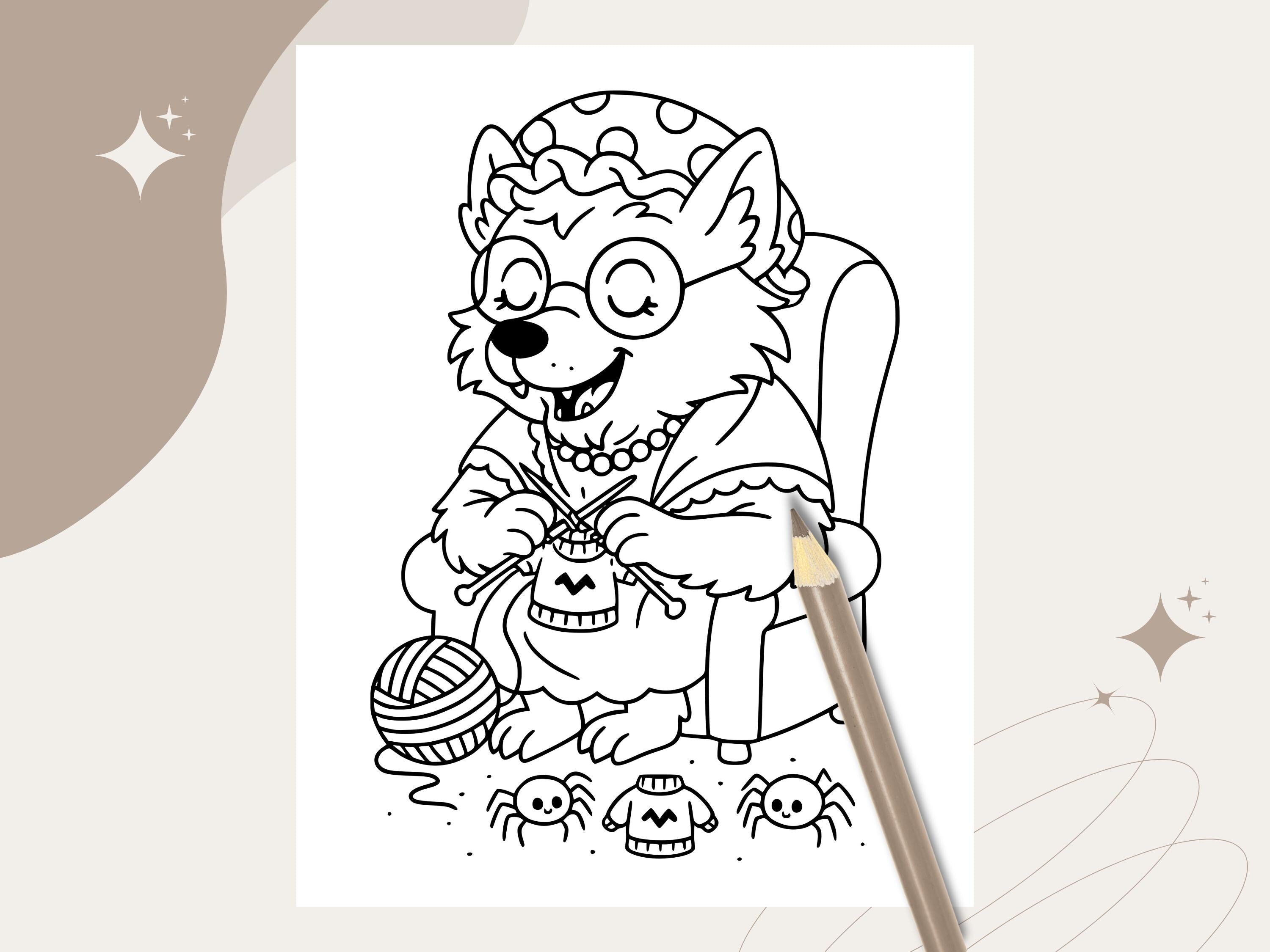 Kawaii Halloween Coloring Pages: Spooky Cuties Cozy Moments (PDF Download w/Bonus Image)
