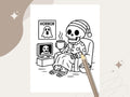 Spooky Cuties Coloring Pages: Kawaii Halloween, Cozy Moments (PDF Download)