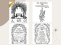 Floral Christian Bible Verse Coloring Pages: Sunday School Activity (PDF Pattern V2)