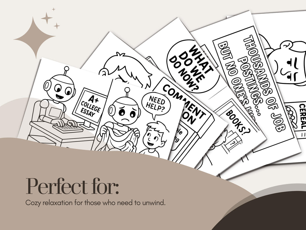 First World Problems Coloring Book: Adult & Kids Printable PDF (Bonus Drawing Included)