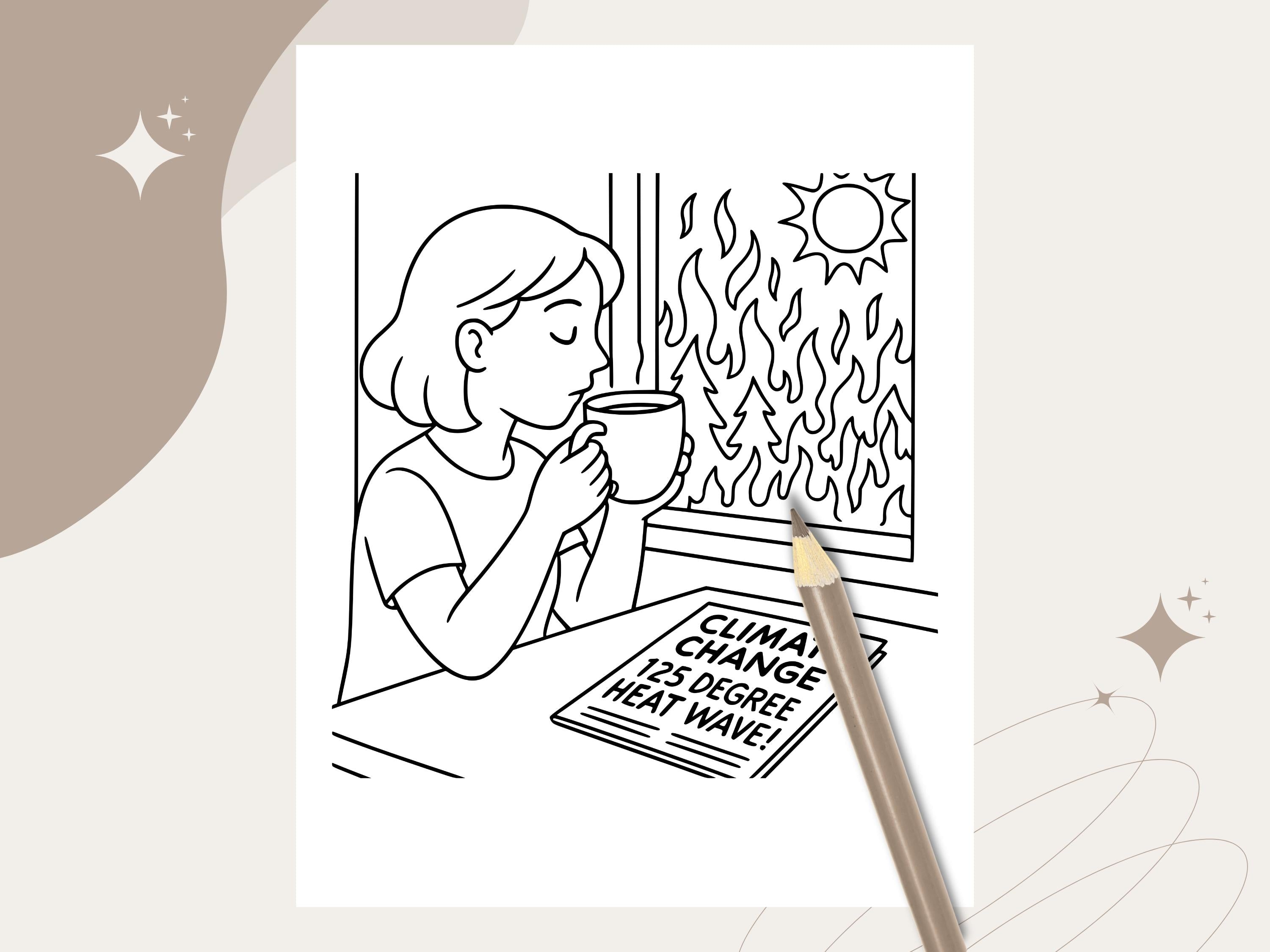 First World Problems Coloring Book: Adult & Kids Printable Pages (PDF) /w Bonus