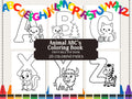 Animal ABC Coloring Pages: A-Z Alphabet Learning Activity (PDF Download)
