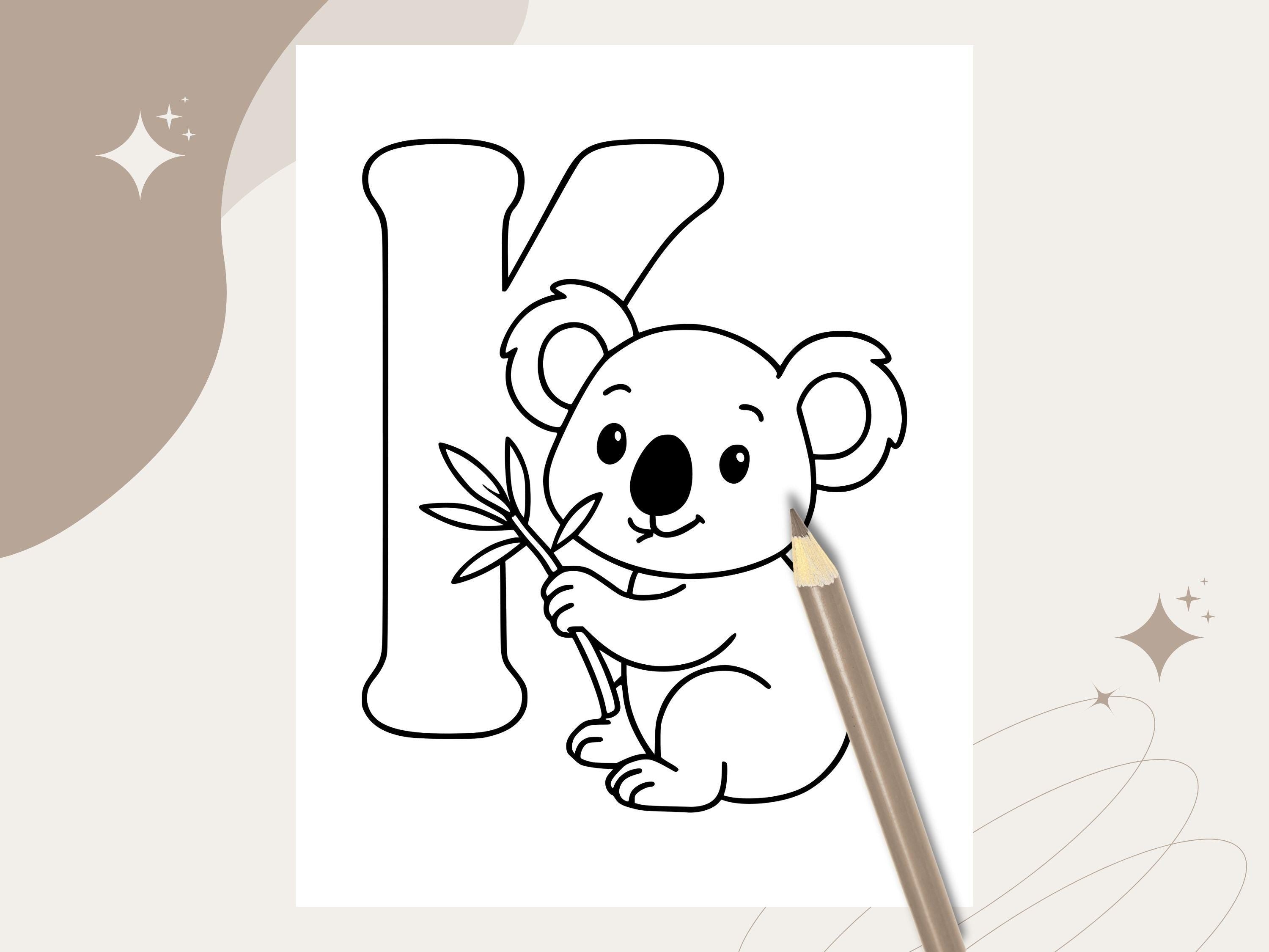 Animal ABC Coloring Pages: A-Z Alphabet Learning Activity (PDF Download)