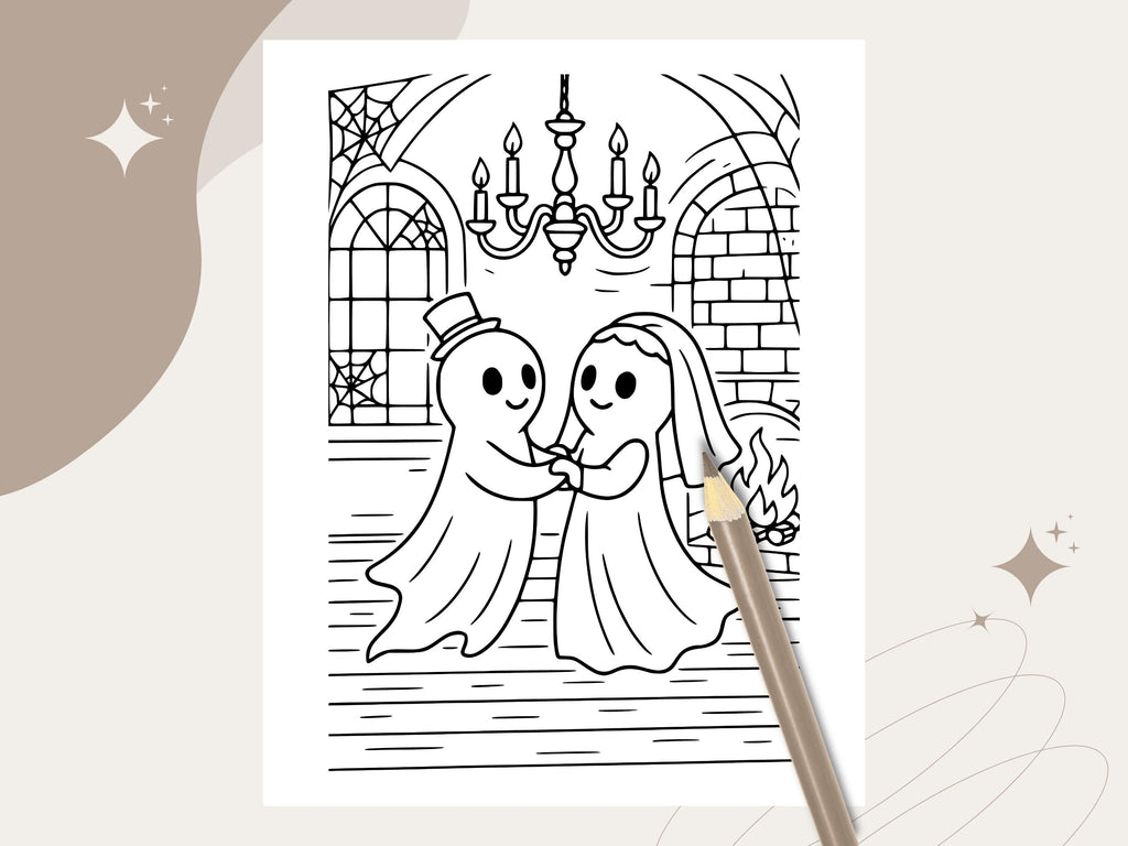 Kawaii Spooky Cuties Coloring Pages: Cozy Halloween Fun (PDF Download)
